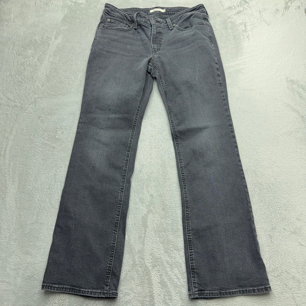 Levi's Jeans Womens 31 Gray Superlow Boot Low Rise Bootcut Denim Pants